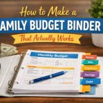 How to make a family budget binder