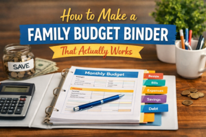 How to make a family budget binder