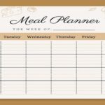 How to use a meal planner printable