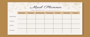 How to use a meal planner printable