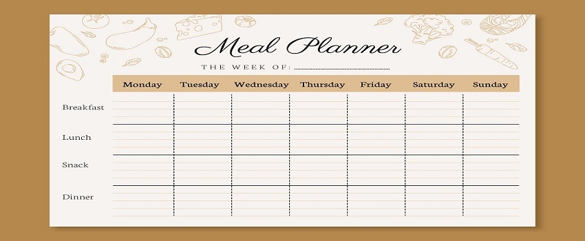 How to use a meal planner printable