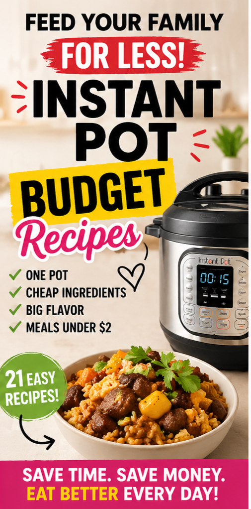 Need easy dinners that don’t cost a lot? These Instant Pot budget recipes use simple pantry staples to create filling meals fast. Perfect for families who want cheap, quick, and reliable dinner ideas without takeout.