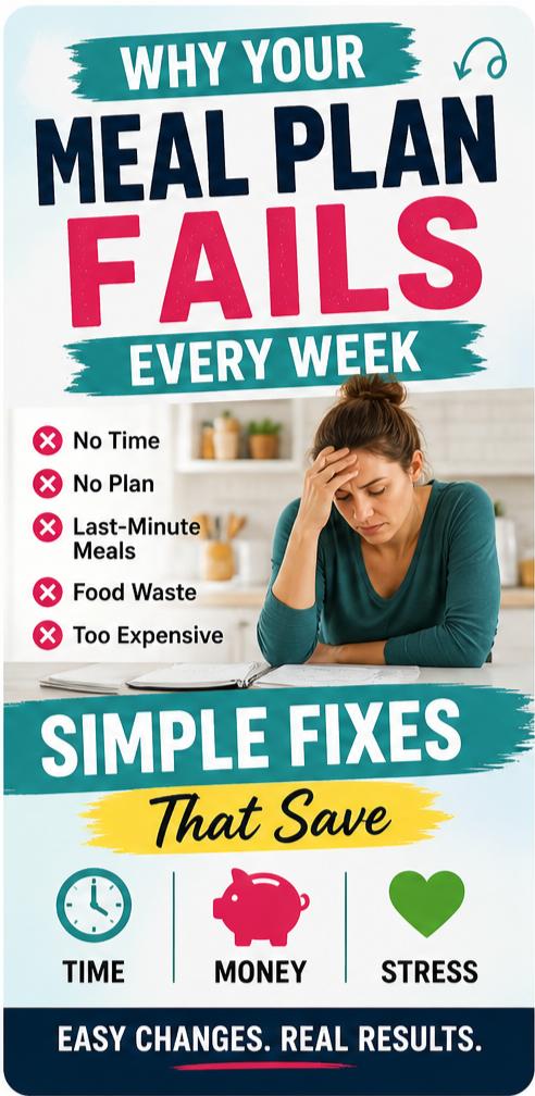 Most families are making these meal planning mistakes without even realizing it. From food waste to higher grocery bills, these simple errors add up fast. Learn how to fix your weekly meal plan and start saving time and money today.