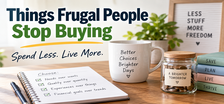 Things frugal people stop buying to save money, reduce waste, and build better family spending habits