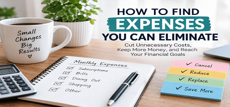 How to find expenses you can eliminate using a monthly expense checklist to cut unnecessary costs and save more money.