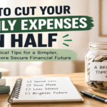 How to cut your monthly expenses in half with simple family budgeting, saving, and debt reduction strategies.