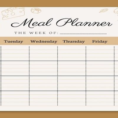 How to use a meal planner printable