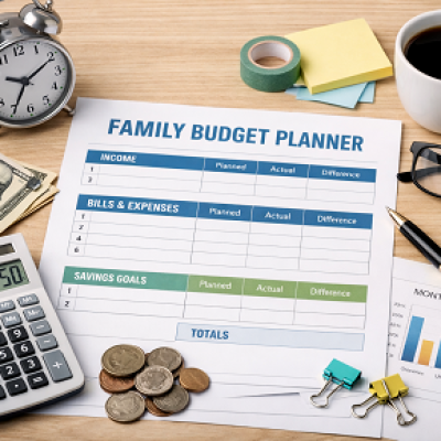 Printable family budget templates