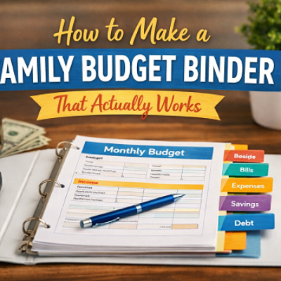 How to make a family budget binder